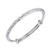 Pulseira Yihua de tubo redondo push-pull chuva de meteoros nova pulseira prateada céu estrelado fosca moda versátil joia prateada presente