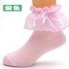 Meias infantis primavera e outono finas Princesa renda malha meias de algodão para estudantes meias de dança atacado meias brancas para meninas
