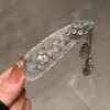 Pasador de Pelo con Borla de Campana de Diamante Azul para Mujer, Accesorio de Pelo Exquisito de Gama Alta, Pinza Lateral, Pasador de Pelo, Pinza BB Lateral de Estilo Antiguo