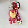 Llaveros de Superhéroes de Dibujos Animados Transfronterizos, Artículos para Puestos con Forma de Anillo, Artículos Pequeños para Mochilas Escolares de Estudiantes, Venta al por Mayor de Pequeños Regalos para Parques de Diversiones