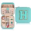 Caja de Joyería Estilo Europeo y Americano Letra Inglesa Portátil Viaje Joyería Collar Anillo Aretes Aretes Joyero Almacenamiento