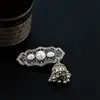 Pasador de Pelo con Borla de Campana de Diamante Azul para Mujer, Accesorio de Pelo Exquisito de Gama Alta, Pinza Lateral, Pasador de Pelo, Pinza BB Lateral de Estilo Antiguo