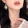 Hermoso Círculo ~ Pendientes de Cristal Retro Bohemios Pendientes Marrones Maillard para Mujer Pendientes de Estilo Étnico Avanzado