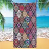 Toalla de playa de microfibra con mandala, bestseller transfronterizo de Amazon, toalla impresa digitalmente, toalla de baño para la playa, toalla de secado rápido
