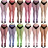 Medias de Rejilla Tendencia Celebridad de Internet Jeans Rasgados Malla Pequeña Malla Mediana Medias de Rejilla Jeans Medias para Mujer