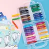 Pasteles al Óleo Deli en Caja de PP para Pintura Infantil, Lápices de Dibujo para Jardín de Infancia, Crayones para Arte Graffiti, Materiales de Papelería al por Mayor