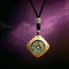 Directo de fábrica: Colgante de concha Gahu de animal del zodíaco estilo antiguo, collar cultural y creativo para hombres y mujeres, accesorio de concha protector