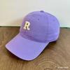 Boné de beisebol de alta qualidade Cotton Letter R Homens e Mulheres Casal de Estudantes Curvo Beirais Esportes Chapéu Boné Versátil Coreano