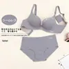 Sutiã de uma peça para meninas com letra britânica pequeno busto plus size, conjunto de sutiã estudantil, atacado, roupa íntima ajustável push up para mulheres