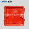 Enchufe de interruptor Chint oculto, caja de cableado universal de alta resistencia, tipo 86, caja inferior con decoración en 3 colores