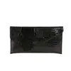 Bolso de Mano Nuevo Estilo para Mujer, Bolso tipo Sobre de Cuero Brillante, Bolso de Hombro con Cadena Única, Bolso Cruzado, Bolso de Mano de Gran Capacidad, Moda con Patrón de Cocodrilo