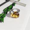 Novo Anel de Proposta Diamante Cor Cristal Anel Diamante Lembrança Porta-Guardanapo Fivela de Guardanapo Decoração Joia Dia dos Namorados