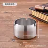 Sureste Asiático grueso anti-caída metal acero inoxidable cenicero ins alta gama tacto regalo cenicero venta al por mayor imprimir logo