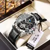 Poedagar/Beda Nuevo Reloj Mecánico Totalmente Automático Calendario Moda de Negocios Correa Reloj para Hombre Dropshipping 1410