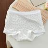 Ropa Interior Femenina Floral Suave y Fresca Estilo Japonés Lyocell 10A Entrepierna Antibacteriana Seda de Morera Calzones Ajustados al Cadera para Estudiantes