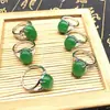 Anillos de Ágata, Anillos de Jade Malayo, Cristal, Jade Verde, Anillos de Jade Verde para Hombres y Mujeres, Anillos de Jade al por Mayor