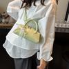 Bolsa Pequena Popular Estilo Coreano para Mulheres 2025 Novo Verão Design Nicho Bolsa Transversal Moderna e Elegante Bolsa Baguete Portátil