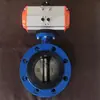 Válvula Borboleta com Vedação Macia Flangeada Pneumática D641X-10C Dn250
