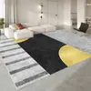 Alfombrilla Lavable de Lujo de Alta Gama Color Crema Antideslizante para Ventana Abuhardillada, Alfombra para Mesa de Centro de Noche en Dormitorio