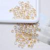 Contas de vidro cristal DIY acessórios de joias pulseira semiacabada material com contas vidro transparente cor mágica contas lapidadas planas