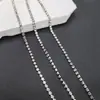 Cadena de Pedrería DIY Material para Ropa Hecho a Mano Garra Ancho 1.5 Mm-4 Mm Zirconia Accesorios para Hacer