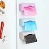 Caja de almacenamiento de bolsas de plástico de gran capacidad para utensilios de cocina del hogar, caja de almacenamiento de plástico para colgar en la pared, bolsa de basura de extracción, caja de acabado