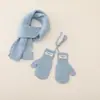 Bufanda y Guantes para Niños 2026 Invierno Nuevo Estilo Conjunto de Dos Piezas de Lana Tejida para Niños y Niñas, Calentador de Cuello y Conjunto a Prueba de Frío