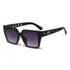 Nuevas Gafas de Sol Cuadradas Anti-UV Estilo Retro Dos Tonos Protector Solar para Mostrar la Cara Pequeñas Populares de Playa Ins