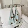 Bolsa Grande Casual para Mujer 2026 Nueva Tendencia Nicho Estrella Bolso de Hombro Único Estudiante Universitario Préstamo Bolso Tote para Viajes Diarios
