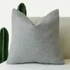 Funda de almohada de hilo de bucle engrosado de alta calidad, lana de cordero sintética, pelusa de oso de peluche, color sólido, cojín de sofá de moda, Amazon