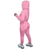 Ropa europea y americana para mujer, conjunto de dos piezas con sudadera con forro polar y pantalones anchos de cadera para mujer, sudadera deportiva casual