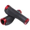 Conjunto de manoplas de bicicleta transfronteiriço mountain bike liga de alumínio trava bilateral manopla bola de carne conjunto de manoplas de borracha para ciclismo antiderrapante