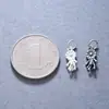 Pingente de Tassel de Margarida Sólida Vintage em Prata Pura S925 Acessórios para Pulseira de Corda Trançada com Contas de Cristal e Pérola DIY