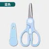 Tijeras para Comida de Bebé, Especiales para Lactantes, Tijeras de Cocina de Acero Inoxidable para Niños, Portátiles para Llevar, Adecuadas para Cortar Verduras y Carne