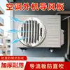 Deflector de Viento para Unidad Exterior de Aire Acondicionado, Escudo contra el Viento para Prevenir el Flujo Directo, Salida de Aire Modificada, Acero Inoxidable Engrosado, Cambiador de Dirección del Viento, Cubierta Deflectora con Persianas