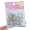 Elástico de Cabelo Infantil Prata com Laço de Pérola para Meninas, Scrunchie Pequeno Doce e Descolado, Elástico de Cabelo para Bebê que Não Danifica o Cabelo, Corda de Cabelo Durável