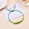 Pulsera de grava irregular de estilo bohemio de gran venta transfronteriza, pulsera elegante para mujer tejida a mano ajustable