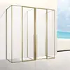 Fabricantes de origem box de chuveiro com separação seco e molhado porta de correr interna e externa aço inoxidável 304 divisória de chuveiro tipo E