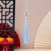 Pingente de Borla para Espada com Nó de Bambu Estilo Antigo Pingente de Bolsa DIY Nova Decoração Estilo Chinês Hanfu Pingente de Marcador de Página