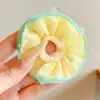 Goma para el pelo tipo scrunchie grande estilo coreano, banda elástica de alta elasticidad, goma elástica con estampado de leopardo, accesorio versátil para el cabello para mujer