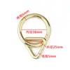 Acessórios Equestres Soldados de 6mm de Espessura na Cor Dourado Claro, Argola Redonda Fivela Triângulo, Ferragens de Alto Padrão Fivela de Arame de Ferro, Fivela Ajustável
