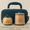 Separador de água e chá cerâmica rústica cor vermelho sílex novo estilo chinês xícara de chá com tampa e filtro, copo de água de grande capacidade para uso doméstico, copo para preparo de chá feito sob medida