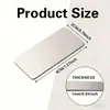 Placa de acero inoxidable no porosa 40x20x1mm material láser etiqueta rectangular colgante de un agujero colgante de dos agujeros