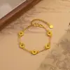 Pulsera Hielo Picado Escala Larga para Mujer 2025 Nuevo Diseño de Cinco Flores de Cobre Nuevo Chino Elegante Lujo Ligero Joyería de Alta Gama
