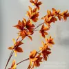 Orquídea Cauda de Fênix Artificial para Cena de Decoração de Casamento, Arranjo de Teto e Chão Transfronteiriço para Exportação, Arranjo de Flores para Sala de Estar, Flores Artificiais Atacado de Fabricante