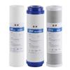 Purificador de agua universal de 10 pulgadas, filtro PP de carbón activado, venta al por mayor, purificador de agua doméstico de tres niveles, filtro de agua pura de cinco niveles, juego de varillas