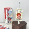 Velas de Cumpleaños de Celebridad de Internet para Niños Creativa Sorpresa Flor de Loto Giratoria Cantante en Flor Decoraciones para Pastel