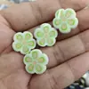 Cuentas Flor de Cinco Hojas Estampadas de Moda de 18 mm para Manualidades DIY Cuentas Sueltas Cadena para Bolígrafo Cadena de Teléfono Móvil Pulsera Accesorios de Joyería