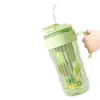 Novo Copo Separador de Chá e Água de Grande Capacidade com Alça, Copo para Cold Brew com Canudo, Copo de Vidro Duplo para Bebidas de Verão para Mulheres, Fofo