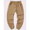Calças Casuais Simples da Moda Masculina Transfronteiriça Amazon Soltas Modernas Jogger Calças de Moletom com Design Punhado Calças Compridas